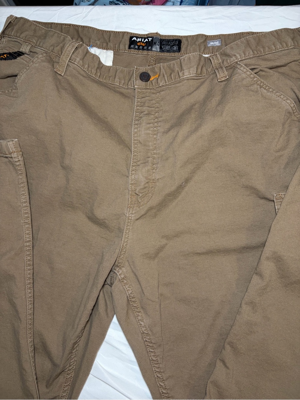 Ariat Men’s Khaki M4 Relax Straight Pants  44x32